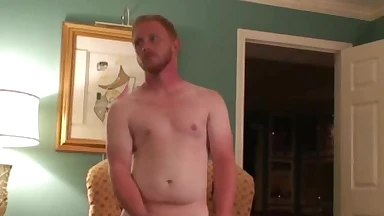 Hung mature daddy masturbates before a massive cumshot