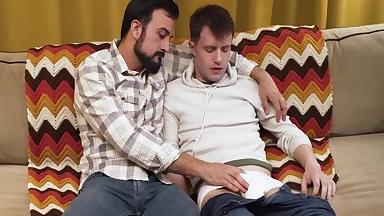 Bearded Stepdaddy Mason Lear By His Big Cock