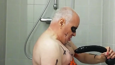 Satan Slave Takes a Delicious Urine Enema