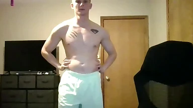 Blond Guy Shows-off Dick and Ass