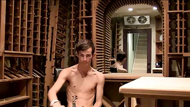 Twink Jasper Robinson relentlessly strokes his cock and fingers solo