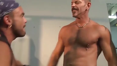 Pierced muscle hunk's nipple torment and intense BDSM domination