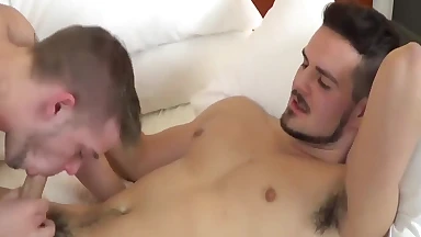 Usual bottom Joshua James has his asshole drilled raw by Kyle Steele's big cock with lust